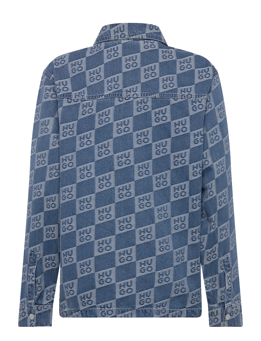 Hugo Kids - LONG SLEEVED DENIM SHIRT - langärmlige hemden - double stone + brush - 1