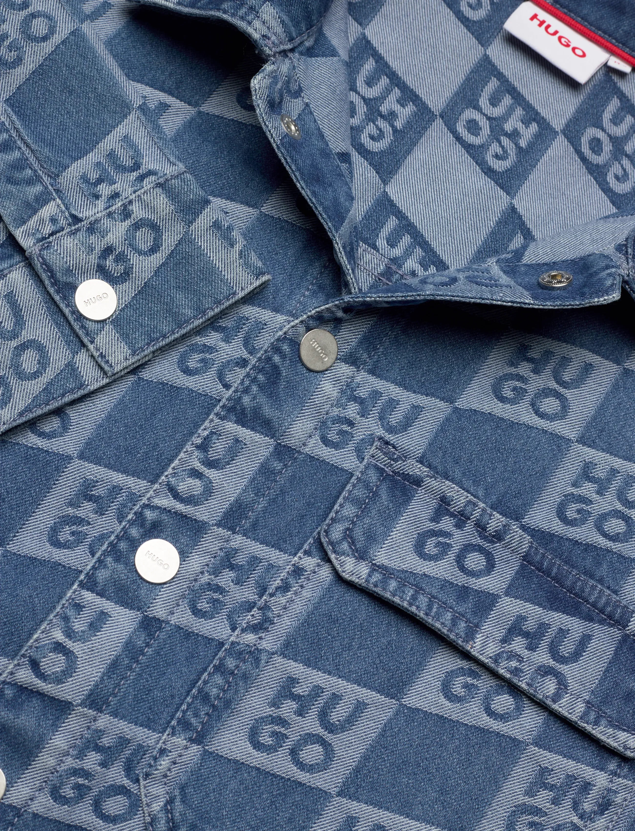 Hugo Kids - LONG SLEEVED DENIM SHIRT - langærmede skjorter - double stone + brush - 2