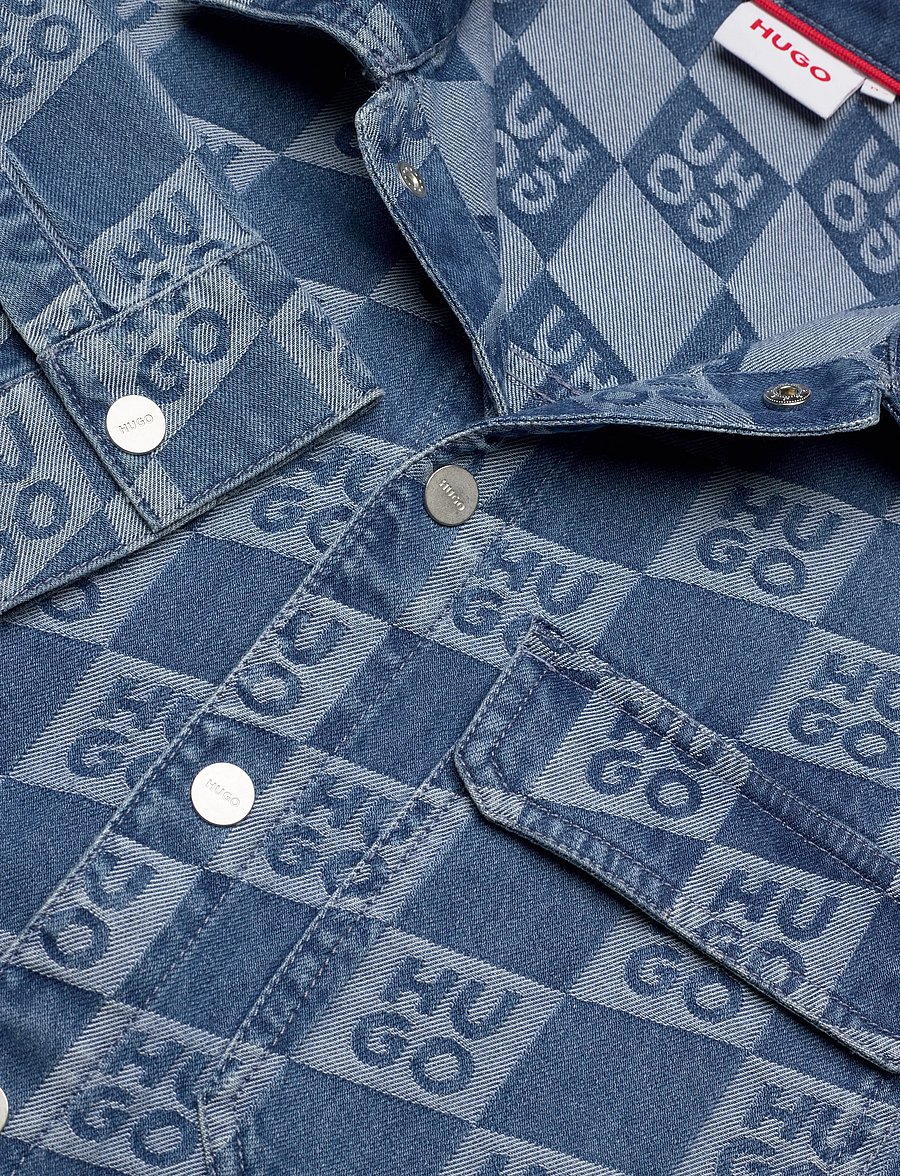 Hugo Kids - LONG SLEEVED DENIM SHIRT - langärmlige hemden - double stone + brush - 2