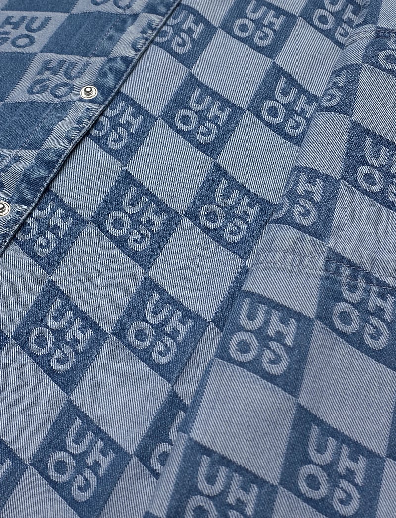 Hugo Kids - LONG SLEEVED DENIM SHIRT - långärmade skjortor - double stone + brush - 3