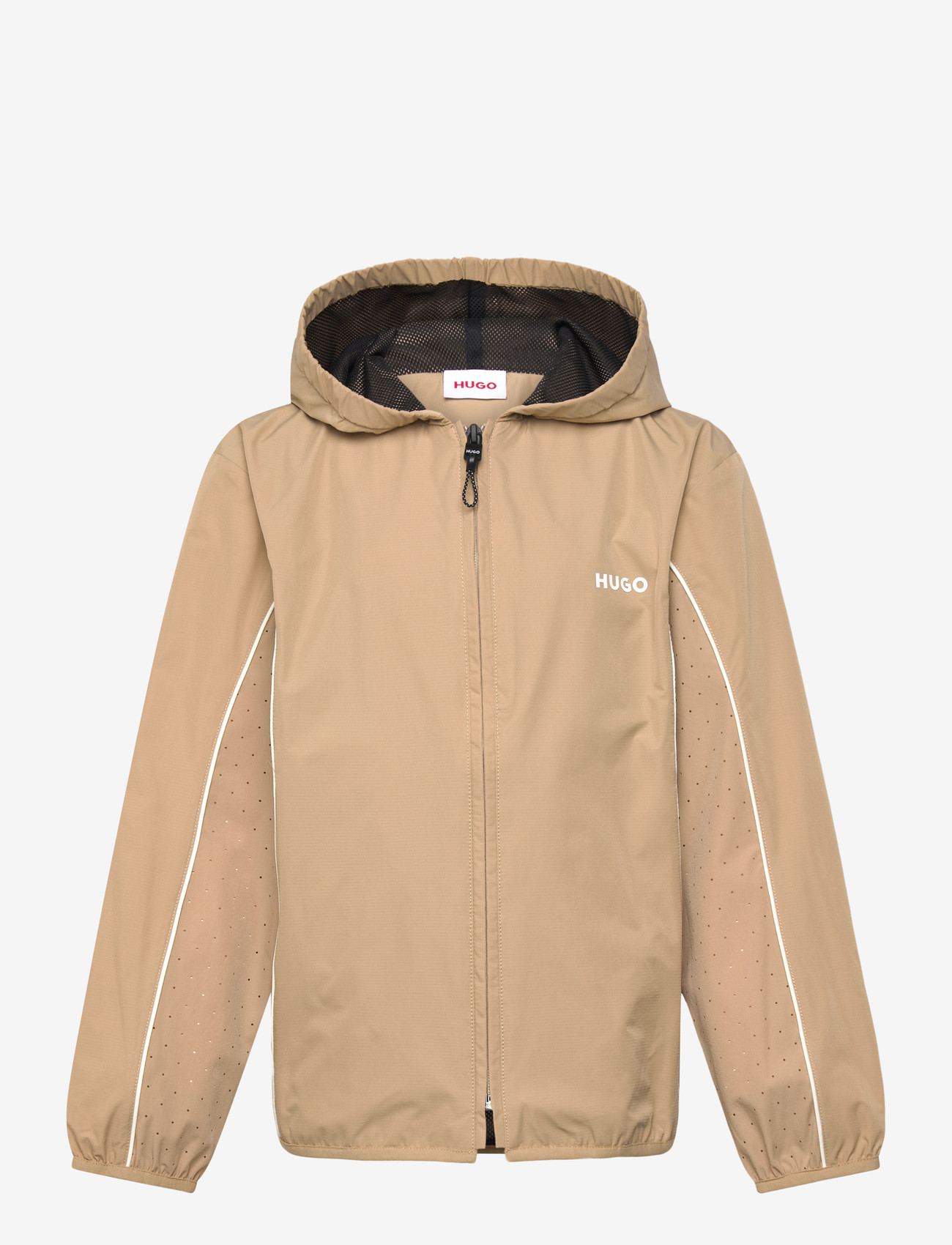 Hugo Kids HOODED CARDIGAN - Tuulejoped - STONE / beige