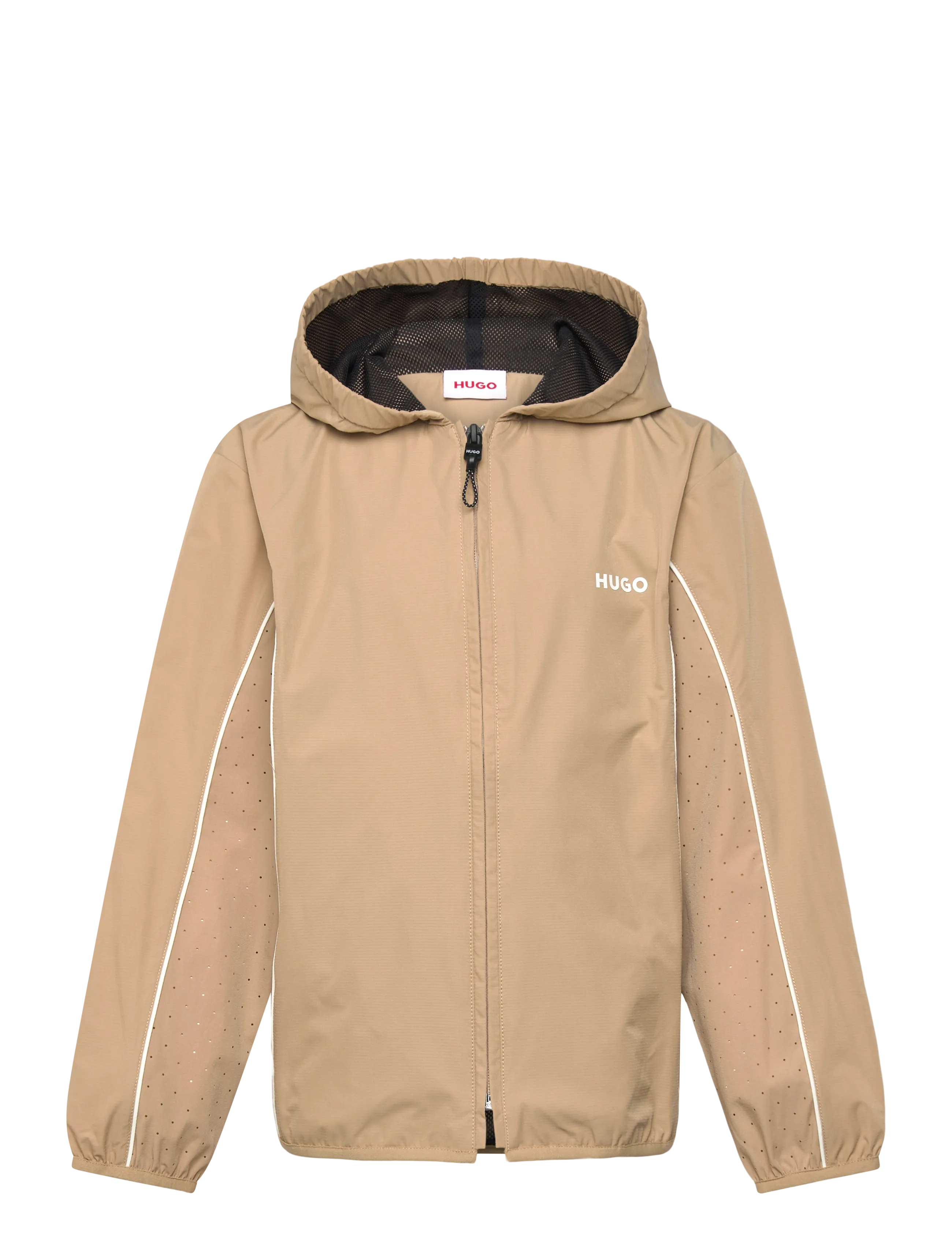 Hugo Kids HOODED CARDIGAN - Hugo Kids - STONE / beige