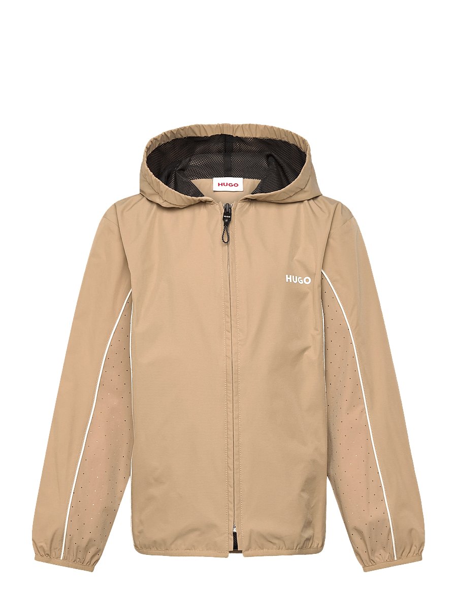 Hugo Kids - HOODED CARDIGAN - windjacken - stone - 0
