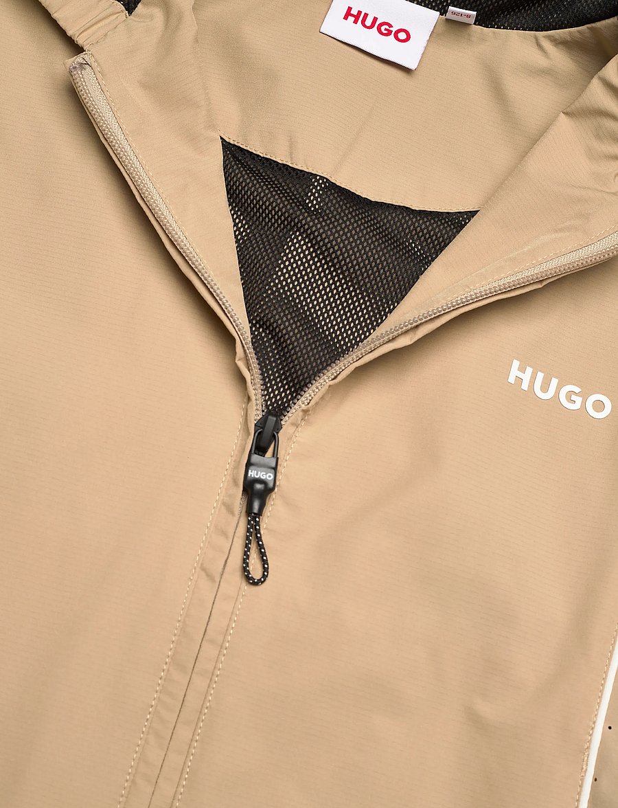Hugo Kids - HOODED CARDIGAN - windjacken - stone - 2