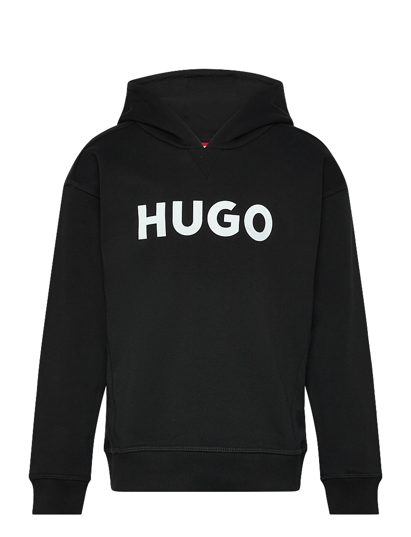 Hugo Kids - HOODED SWEATSHIRT - kapuzenpullover - black - 0