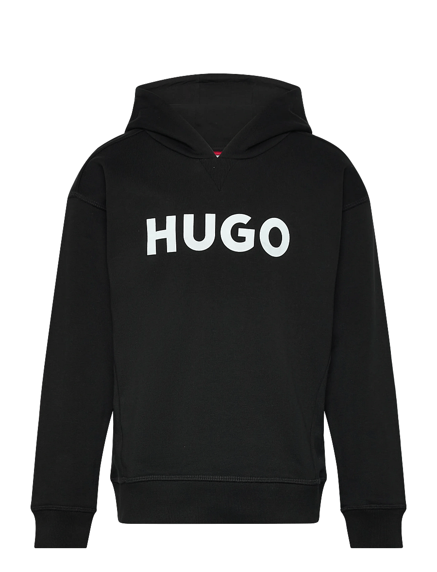 Hugo Kids - HOODED SWEATSHIRT - kapuzenpullover - black - 0