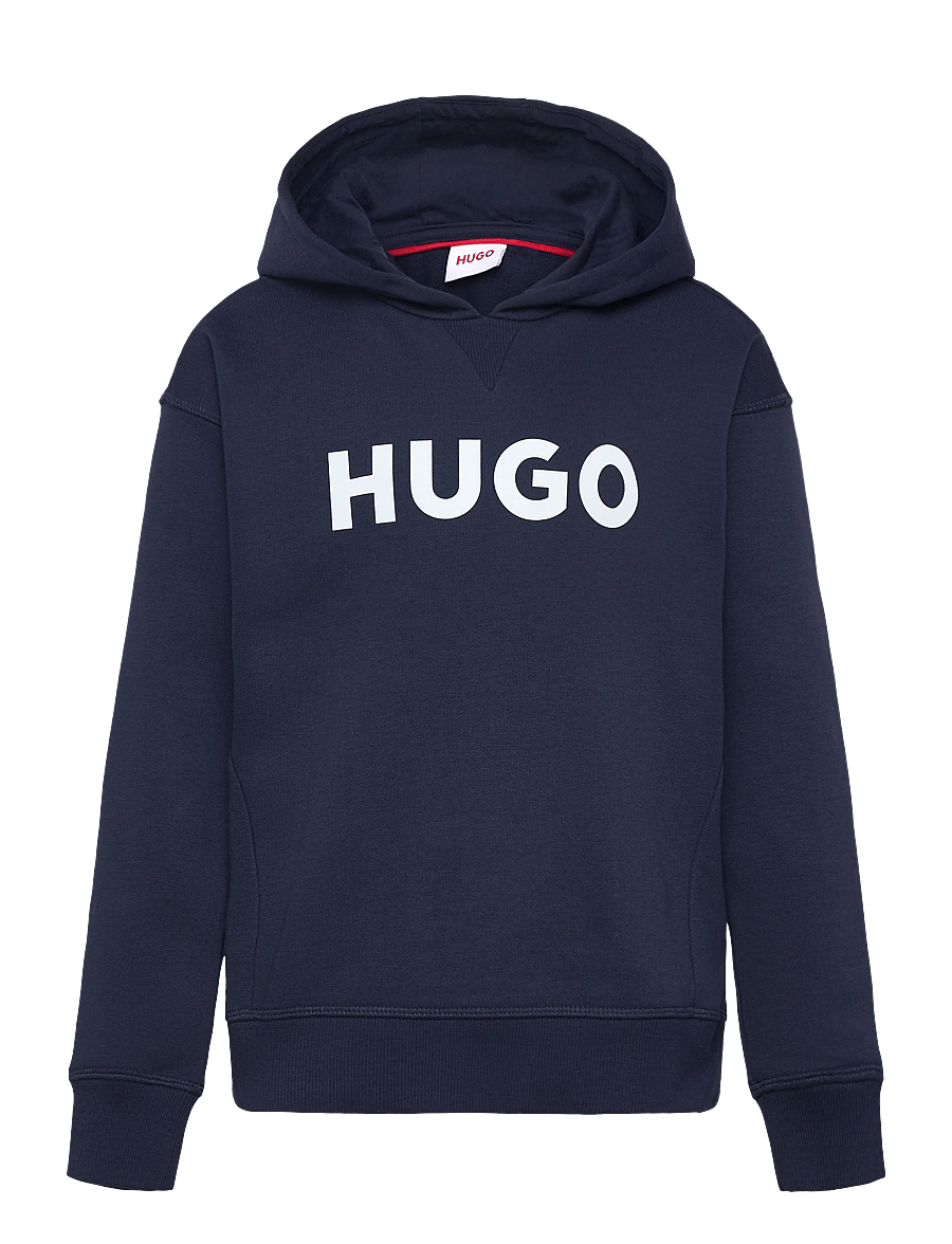 Hugo Kids - HOODED SWEATSHIRT - kapuzenpullover - navy - 0