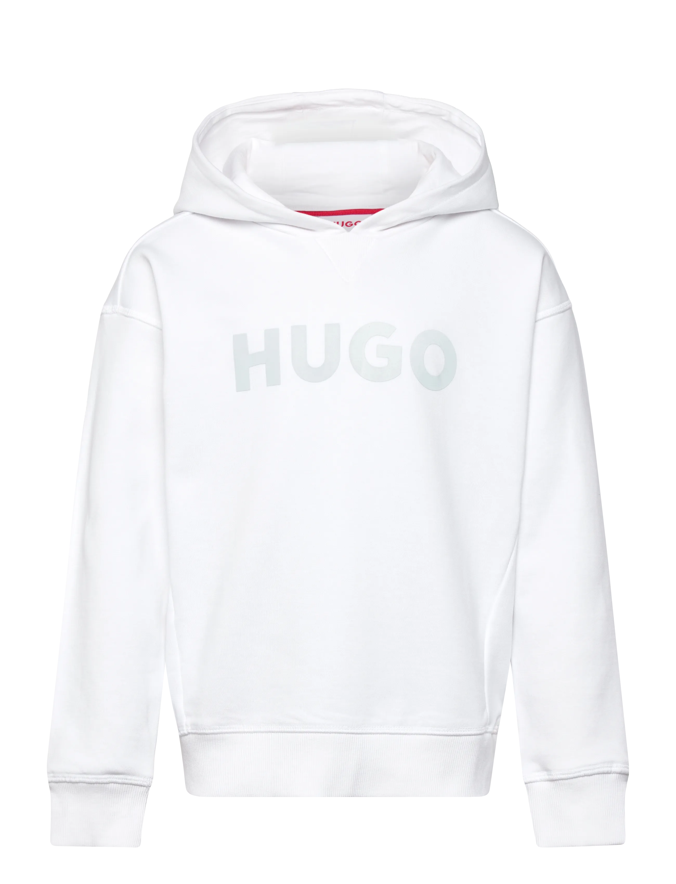 Hugo Kids HOODED SWEATSHIRT - Överdelar - WHITE / white