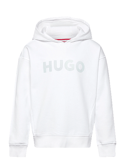 Hugo Kids HOODED SWEATSHIRT - Kapuzenpullover - WHITE / white