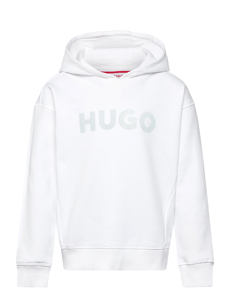 Hugo Kids - HOODED SWEATSHIRT - kapuzenpullover - white - 0