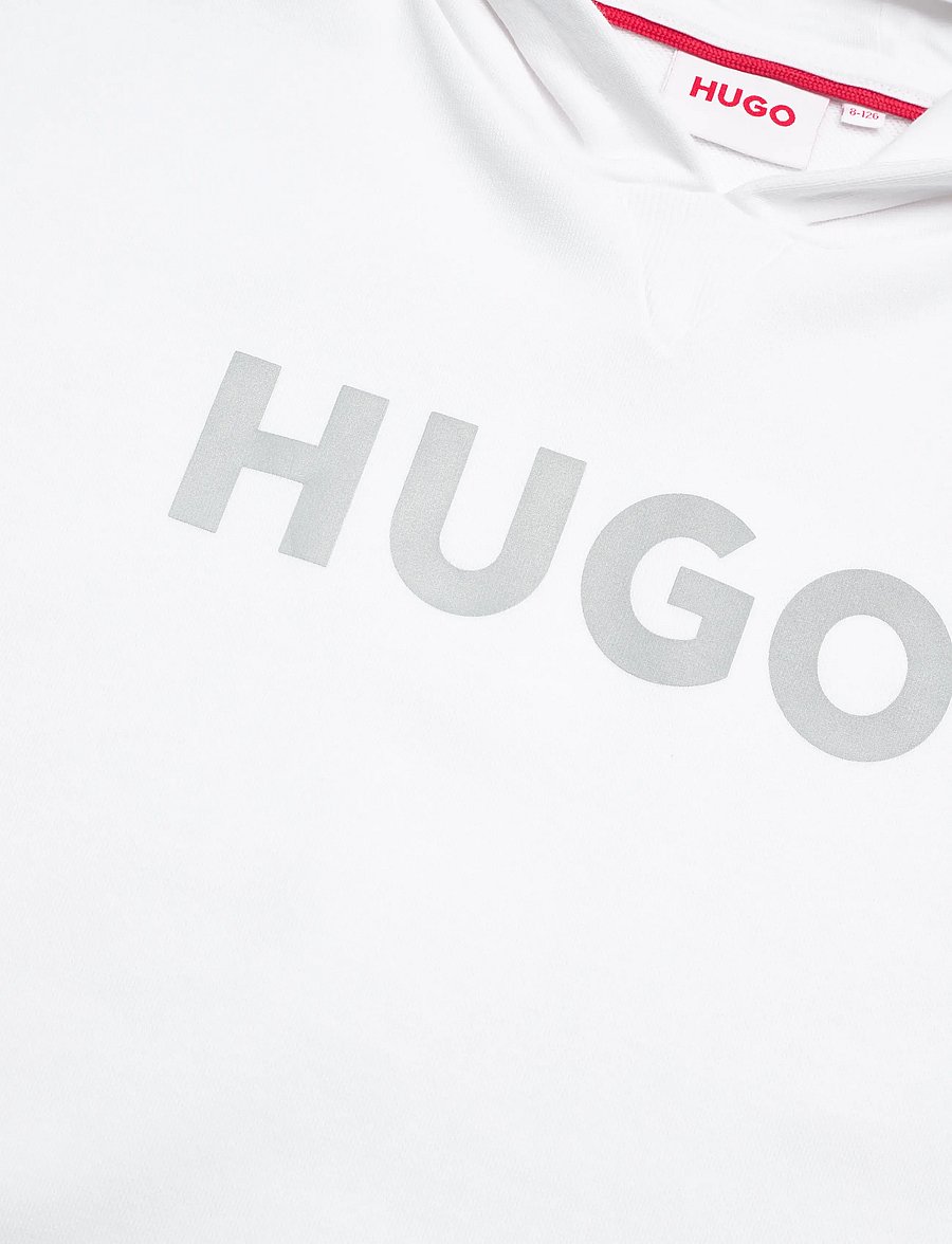 Hugo Kids - HOODED SWEATSHIRT - kapuzenpullover - white - 2