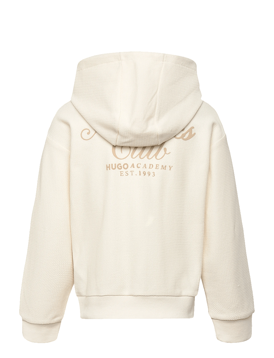 Hugo Kids - HOODED CARDIGAN - leichte jacken - off white - 1