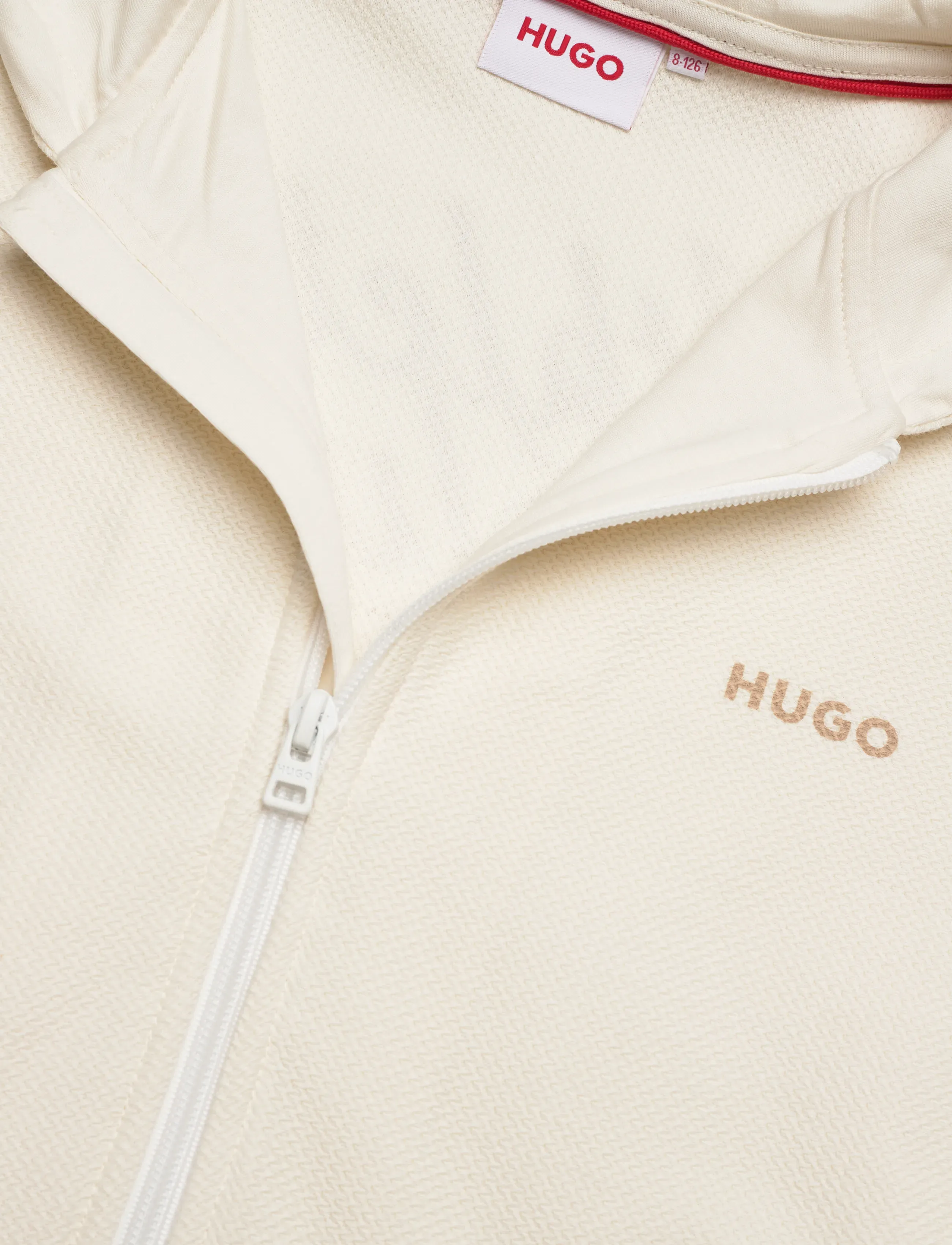 Hugo Kids - HOODED CARDIGAN - Õhukesed joped - off white - 2