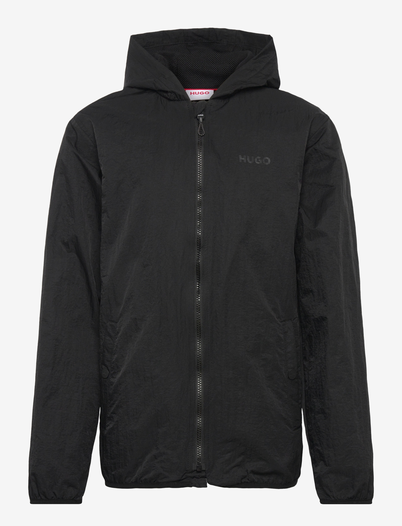 Hugo Kids - HOODED WINDBREAKER - vindjakker - black - 0