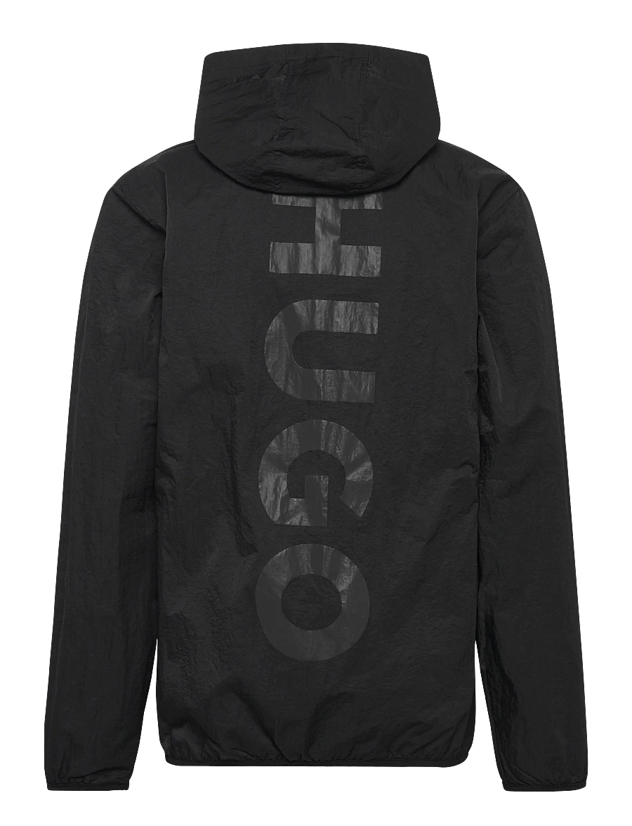 Hugo Kids - HOODED WINDBREAKER - tuulejoped - black - 1