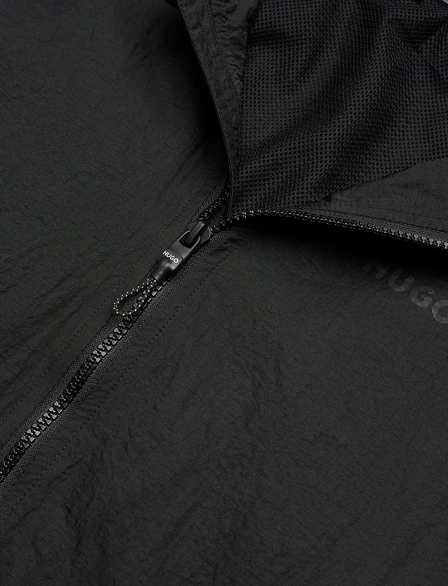 Hugo Kids - HOODED WINDBREAKER - tuulejoped - black - 2