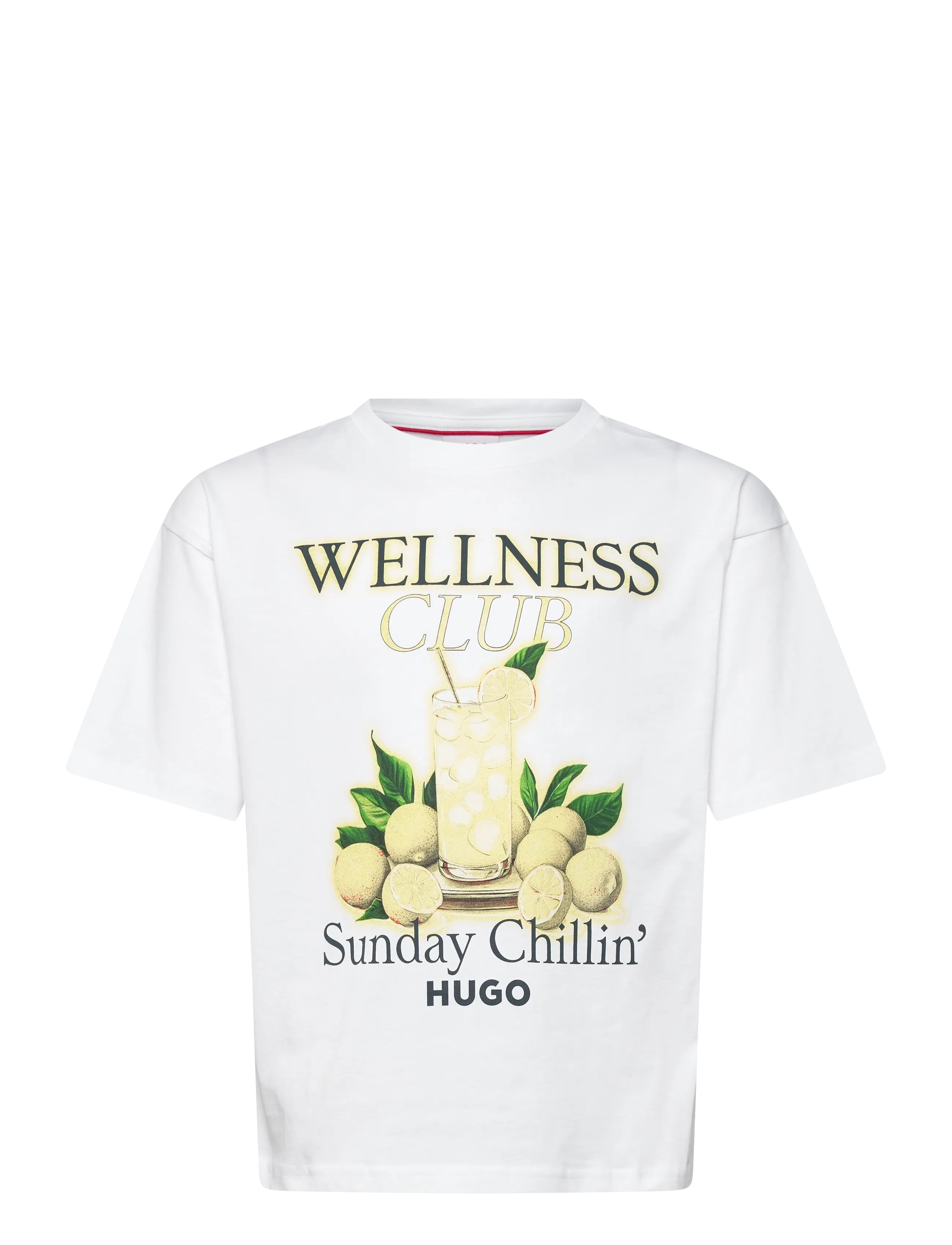 HUGO Kinder T-Shirt Weiß - 128 - Kinder