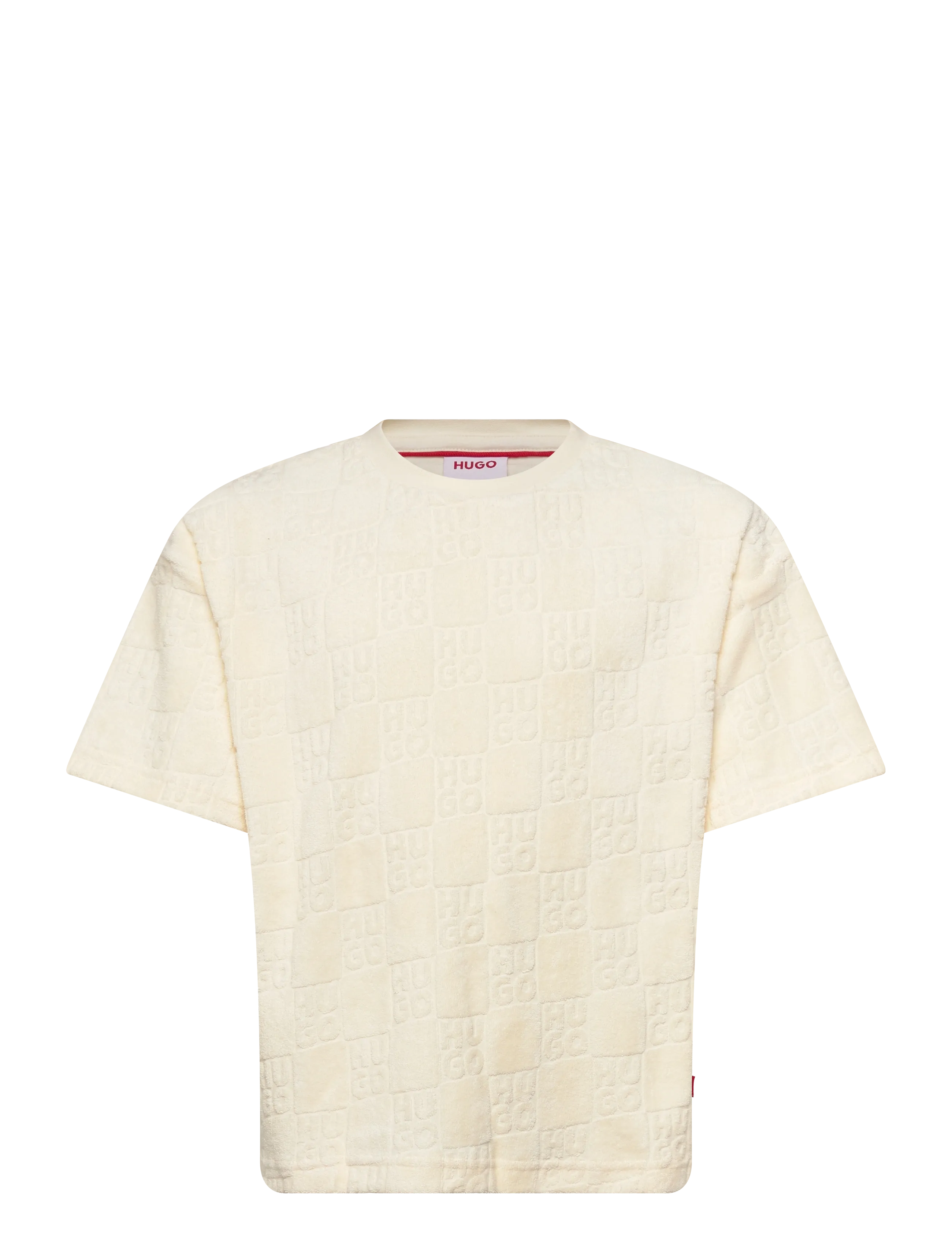 Hugo Kids Short Sleeves Tee-Shirt, 128, T-shirts, Creme - Short-sleeved, Kinder