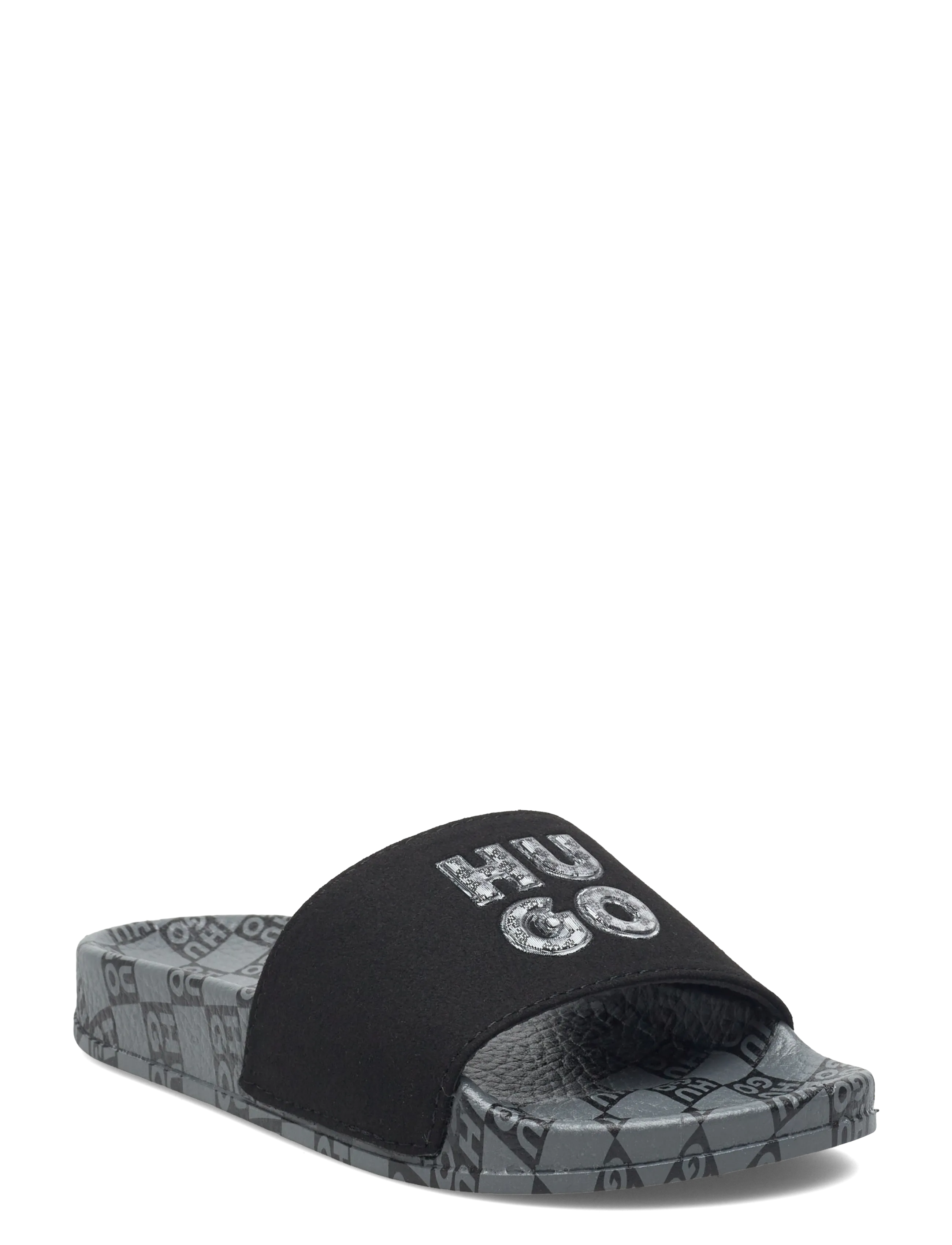 Hugo Kids AQUA SLIDES - Flip-Flops & Badeschuhe - BLACK / black