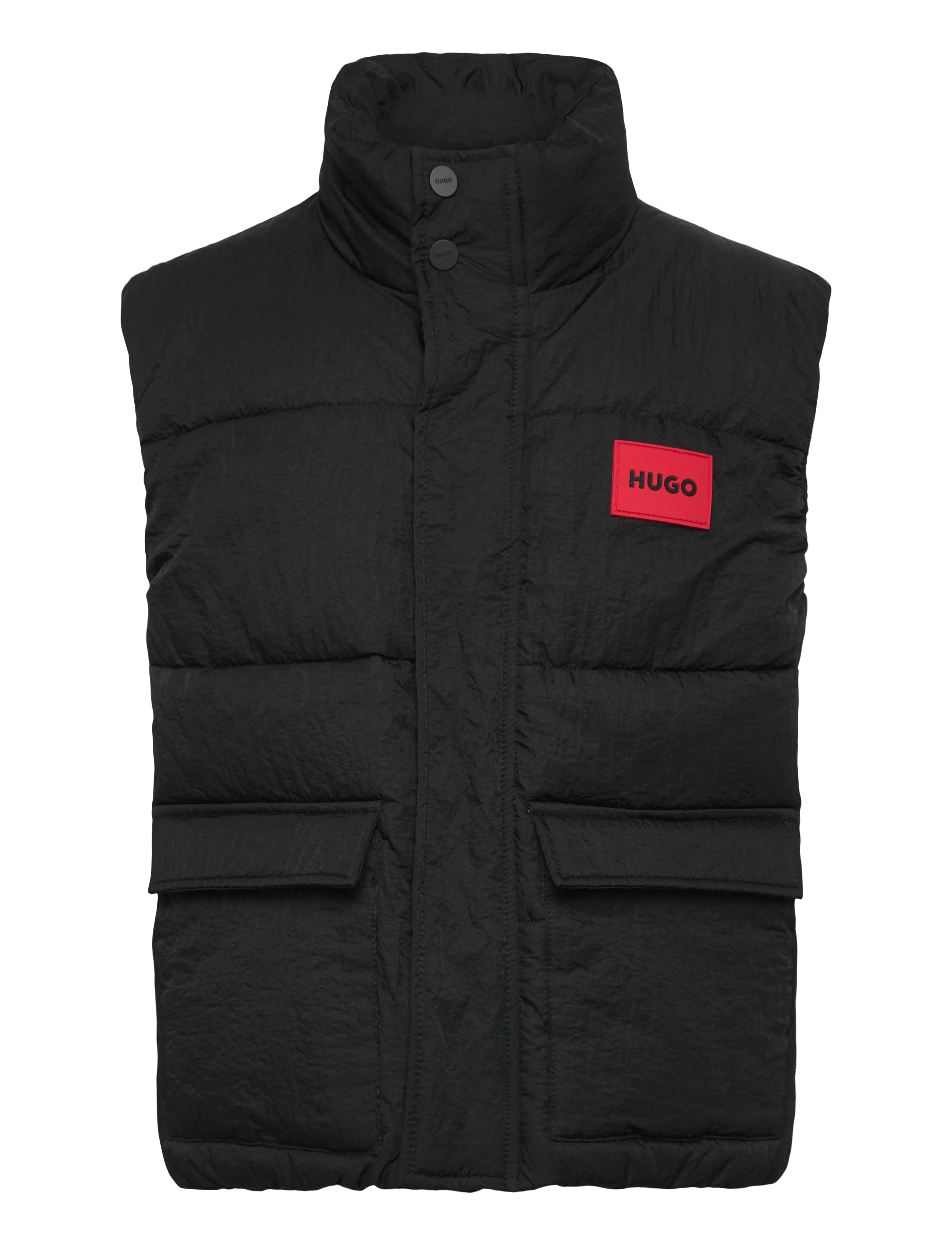 Hugo Kids PUFFER JACKET SLEEVELESS - Outdoor - BLACK / black