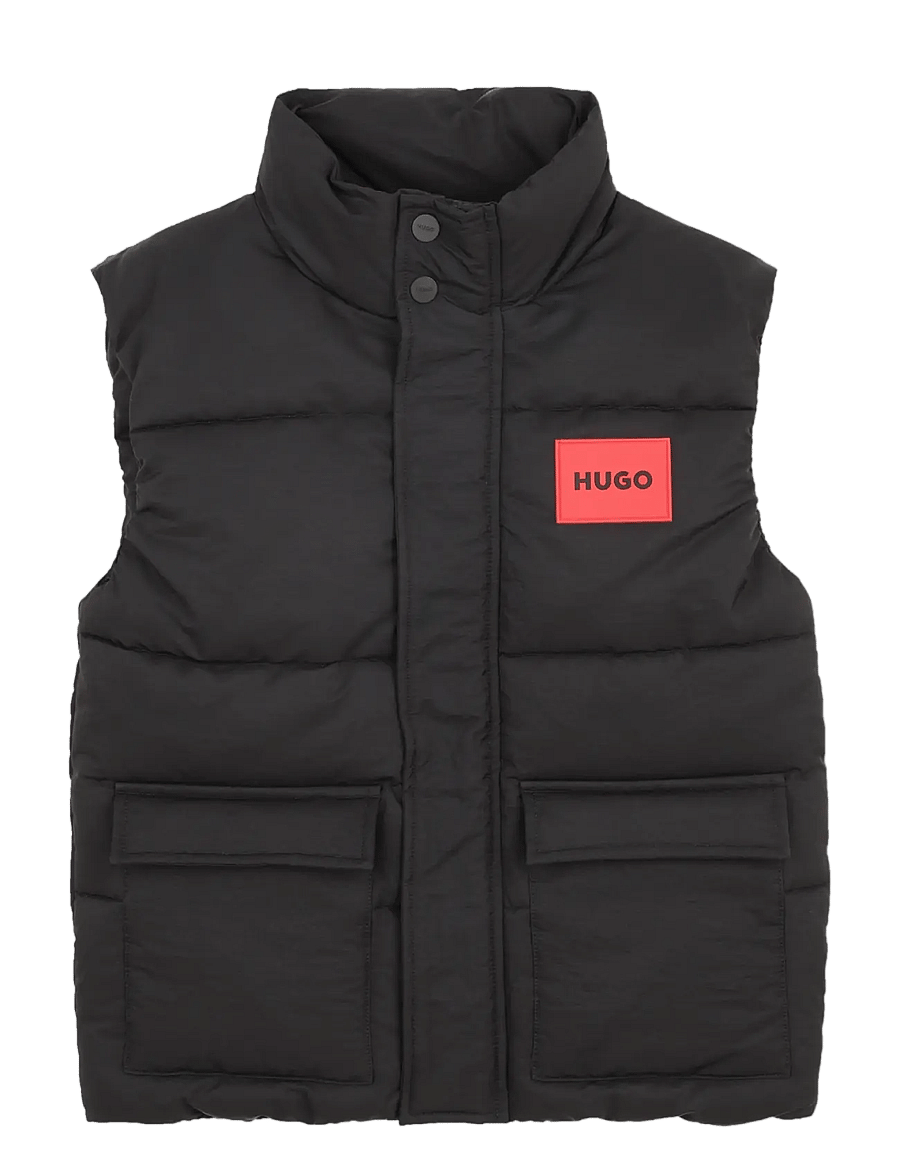 Hugo Kids - PUFFER JACKET SLEEVELESS - einkaufen nach alter von - black - 1