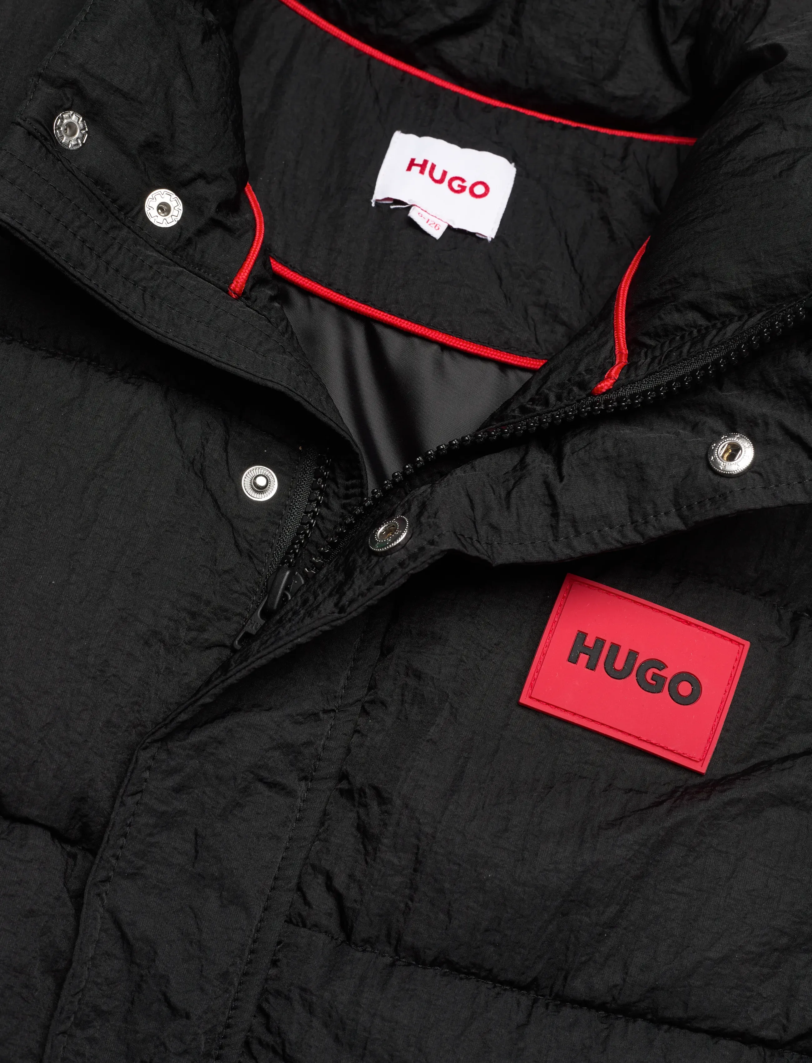 Hugo Kids - PUFFER JACKET SLEEVELESS - shoppa efter ålder - black - 2