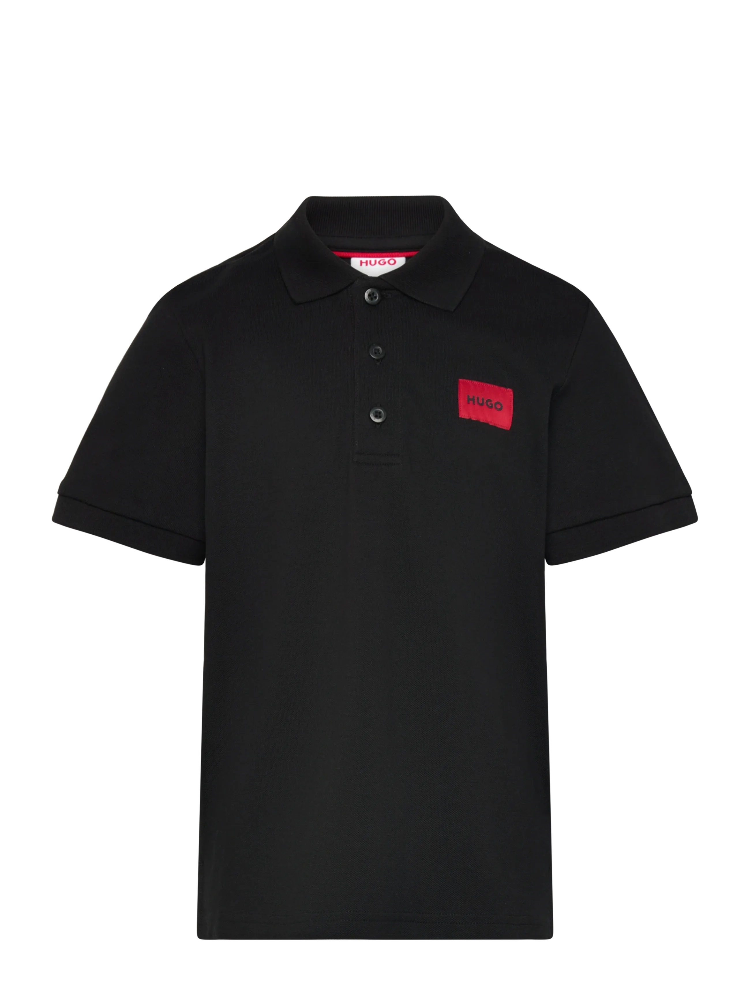Hugo Kids Short Sleeve Polo, 164, Polo Shirts, Schwarz - Short-sleeved Kinder