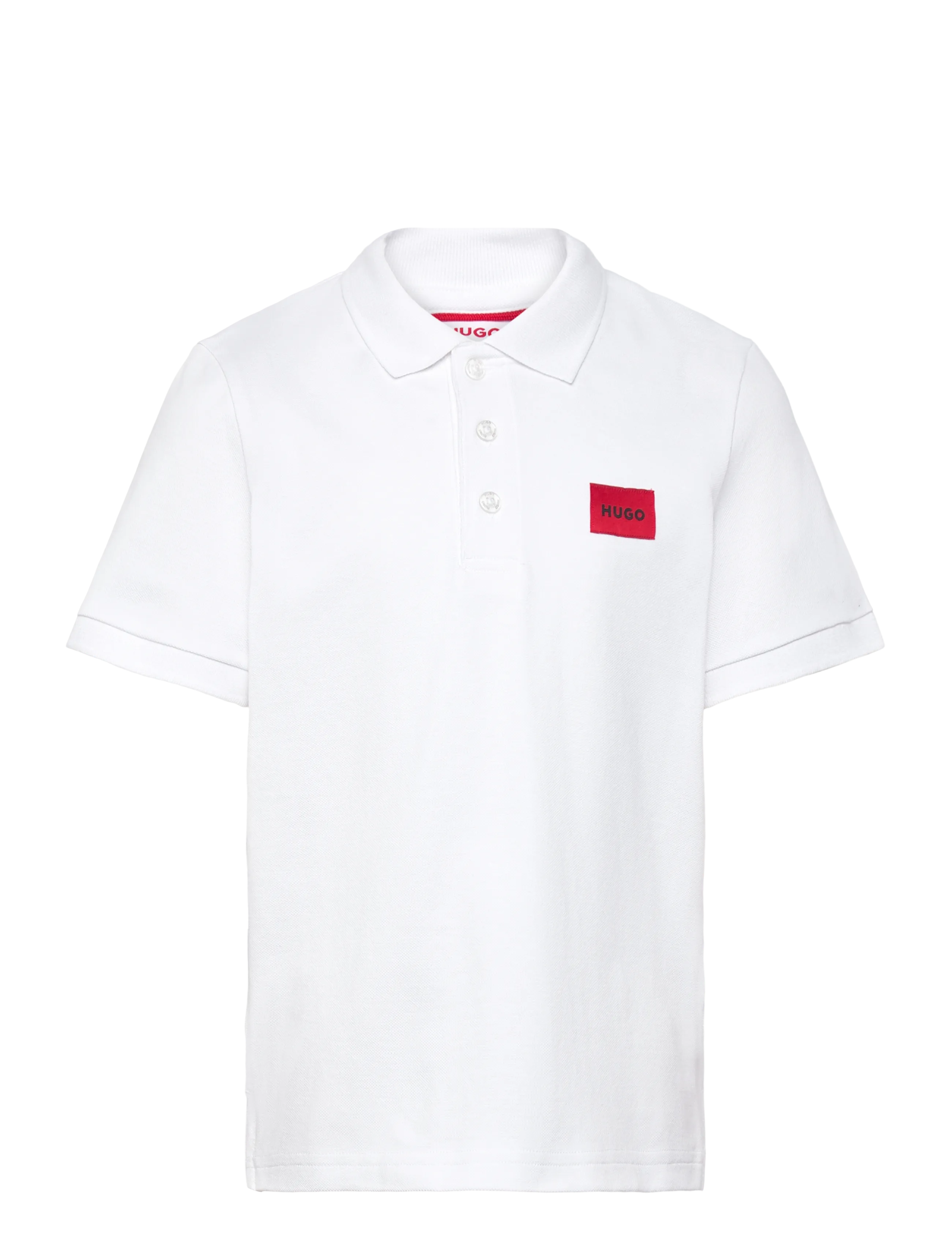 Hugo Kids Short Sleeve Polo, 152, Polo Shirts, Weiß - Short-sleeved Kinder