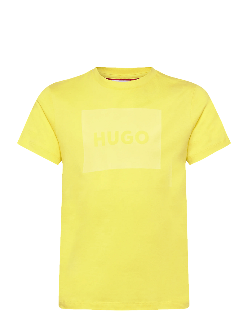 Hugo Kids - SHORT SLEEVES TEE-SHIRT - kortärmade t-shirts - lemon - 0