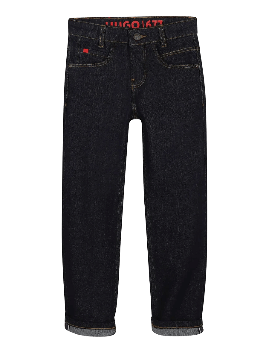 Hugo Kids - DENIM TROUSERS - regular jeans - rinse wash - 0