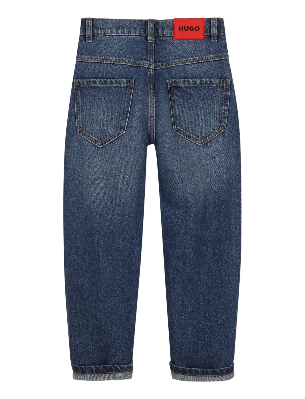 Hugo Kids - DENIM TROUSERS - loose jeans - double stone + brush - 2