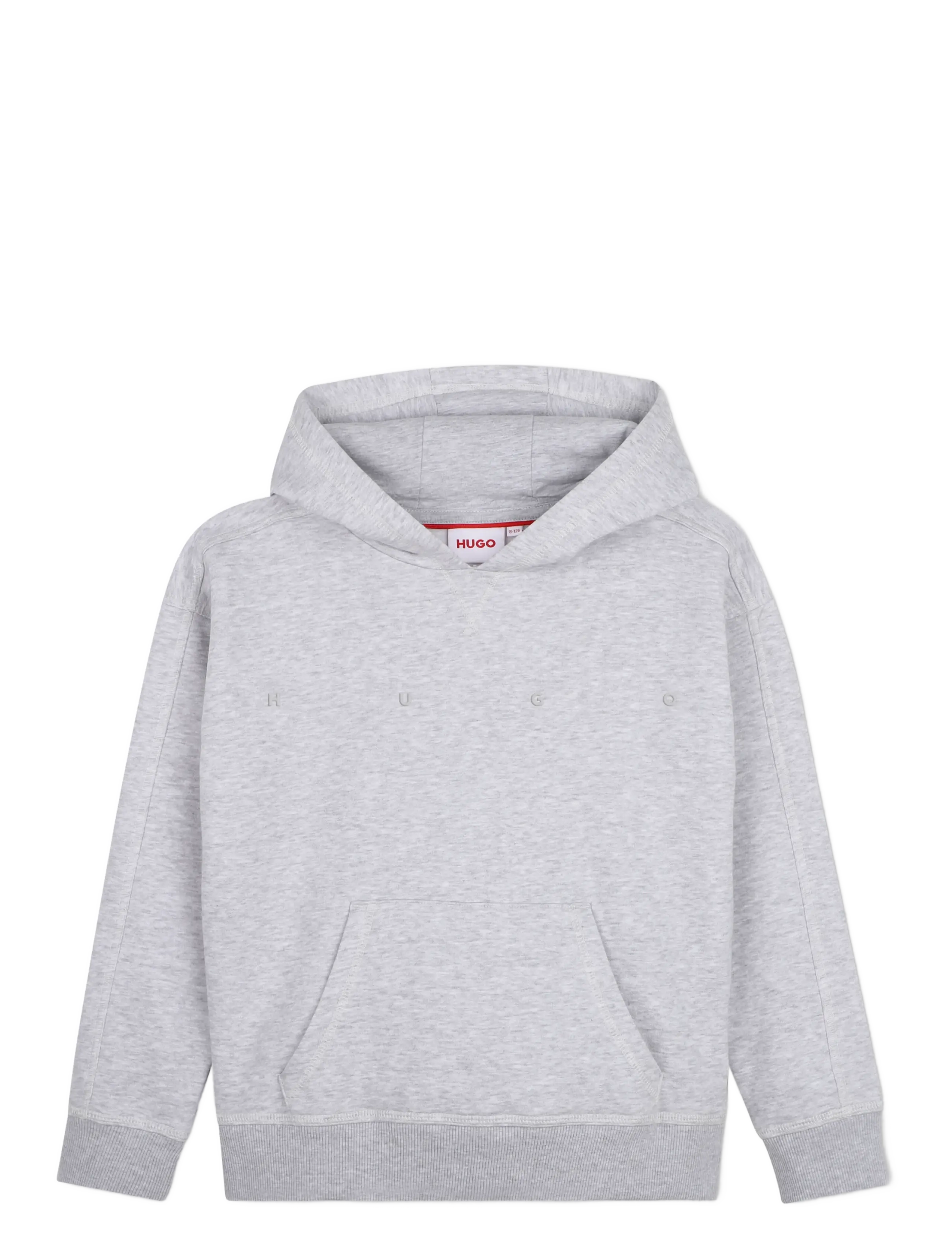 Hugo Kids HOODED SWEATSHIRT - Neuheiten - CHINE GREY / grey