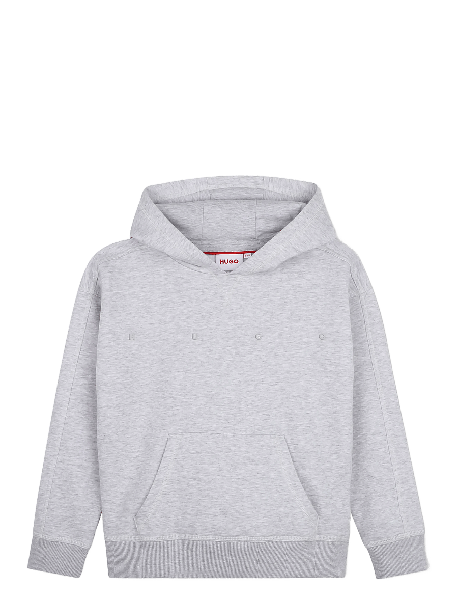 Hugo Kids - HOODED SWEATSHIRT - sweatshirts - chine grey - 1