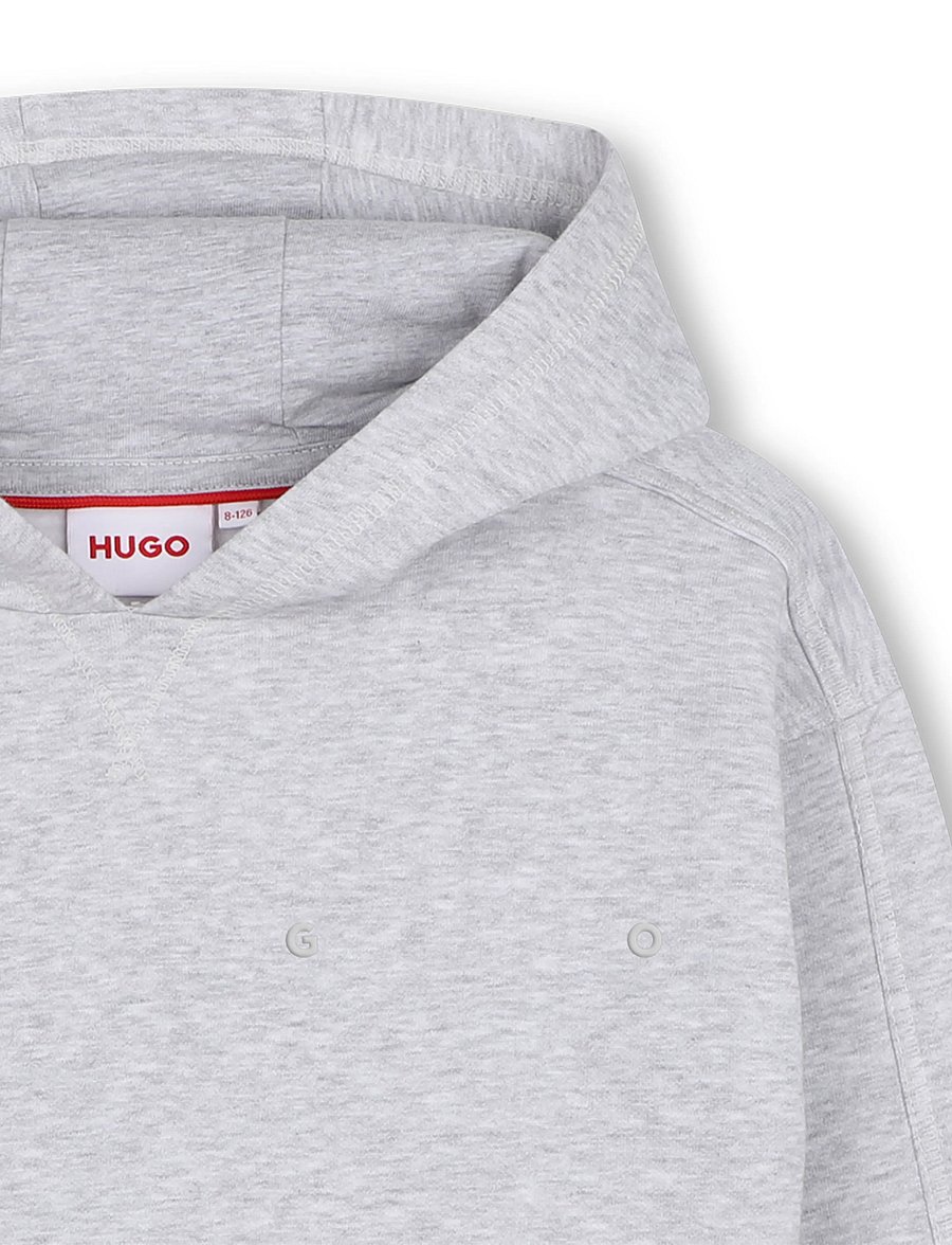 Hugo Kids - HOODED SWEATSHIRT - sweatshirts - chine grey - 3