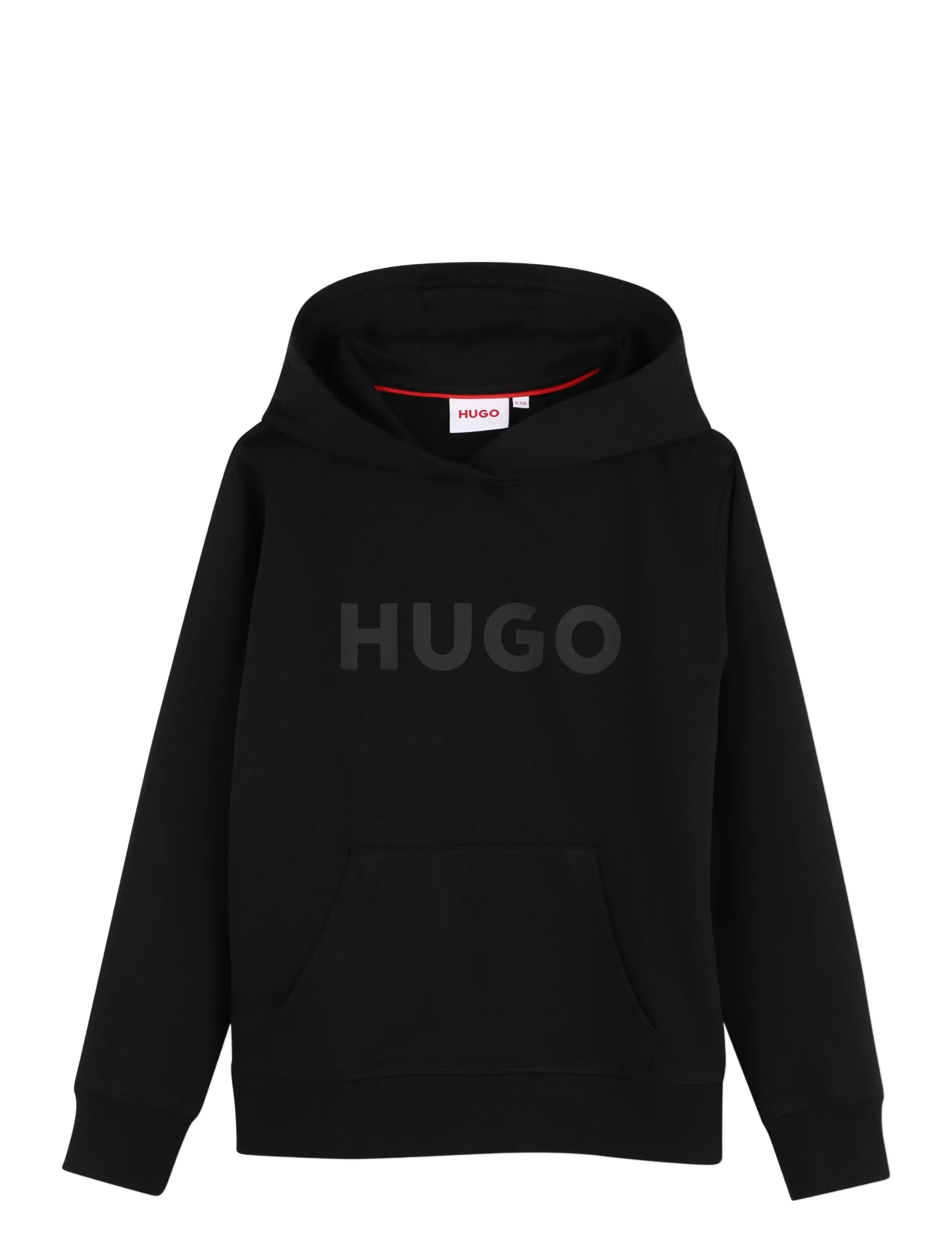 Hugo Kids HOODED SWEATSHIRT - Teens 140-176 - BLACK / black