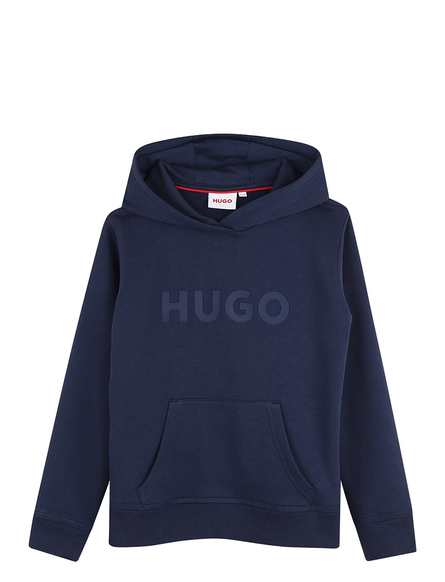 Hugo Kids - HOODED SWEATSHIRT - hættetrøjer - navy - 0