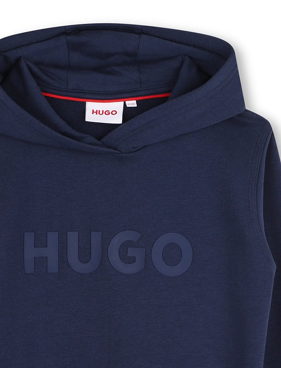 Hugo Kids - HOODED SWEATSHIRT - hættetrøjer - navy - 2