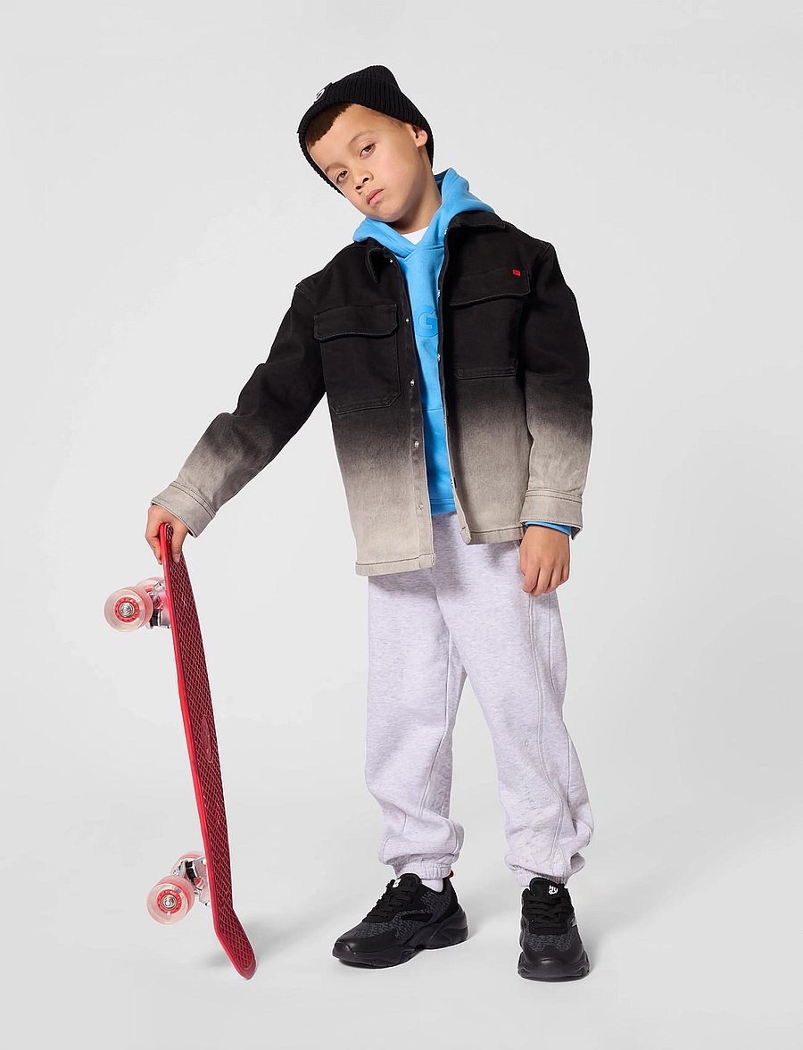 Hugo Kids - HOODED SWEATSHIRT - kapuzenpullover - pale blue - 0
