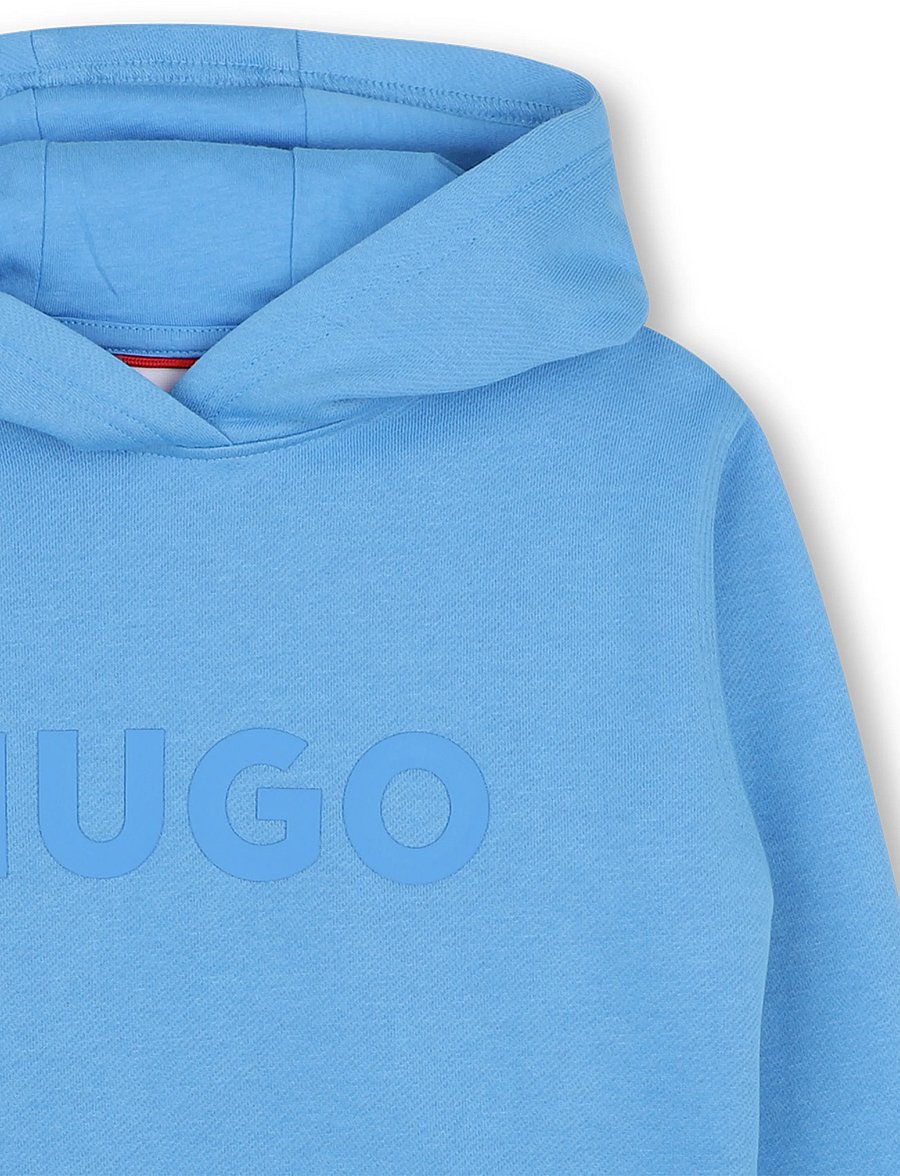 Hugo Kids - HOODED SWEATSHIRT - kapuzenpullover - pale blue - 4