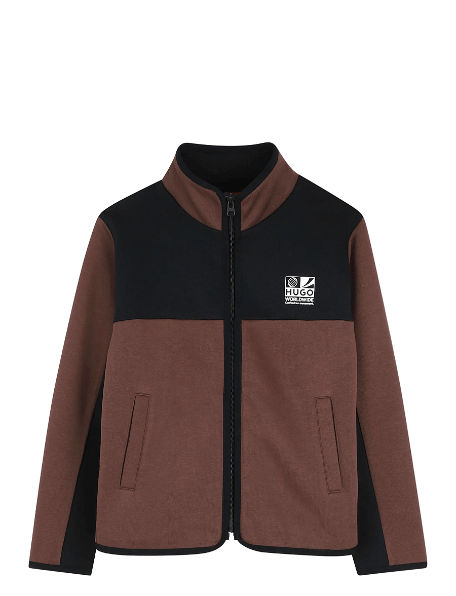 Hugo Kids - CARDIGAN - fleecejacken - chicory coffee - 1