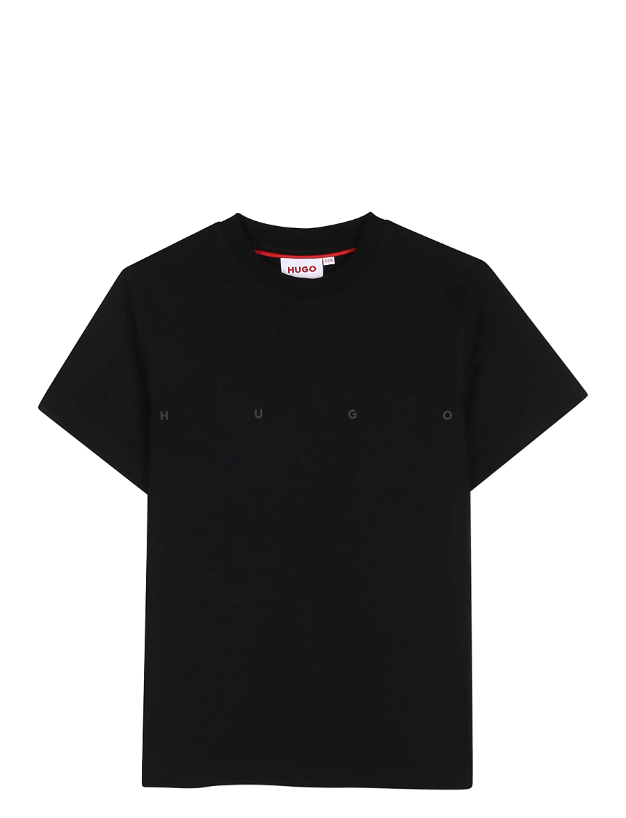 Hugo Kids - SHORT SLEEVES TEE-SHIRT - kortärmade t-shirts - black - 0