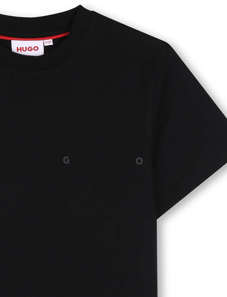 Hugo Kids - SHORT SLEEVES TEE-SHIRT - kortärmade t-shirts - black - 2