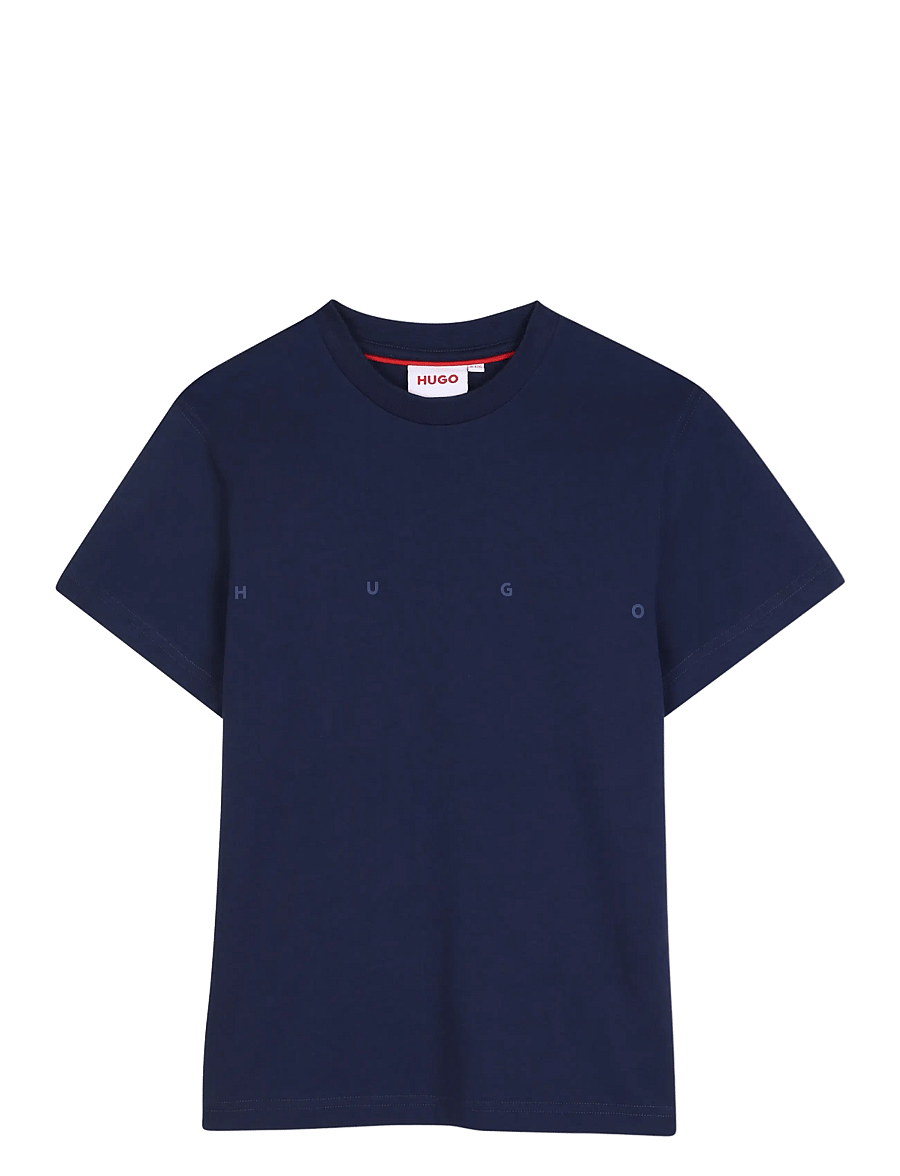 Hugo Kids - SHORT SLEEVES TEE-SHIRT - kortärmade t-shirts - navy - 0