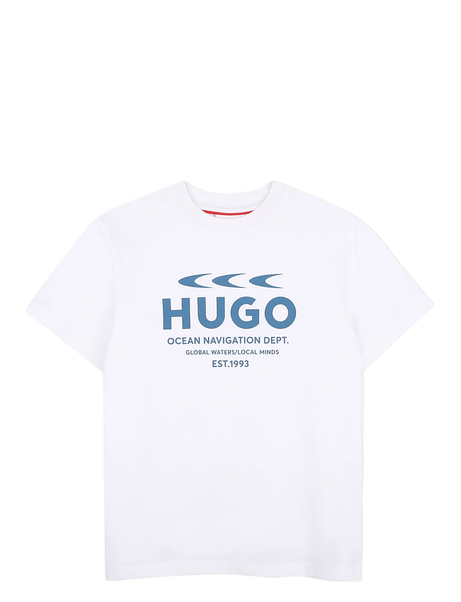 Hugo Kids - SHORT SLEEVES TEE-SHIRT - kortärmade t-shirts - white - 0