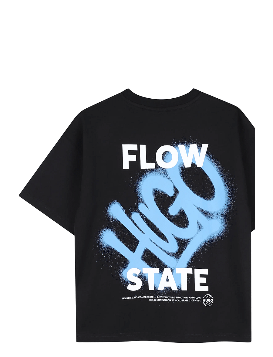 Hugo Kids - SHORT SLEEVES TEE-SHIRT - lühikeste varrukatega t-särgid - black - 1