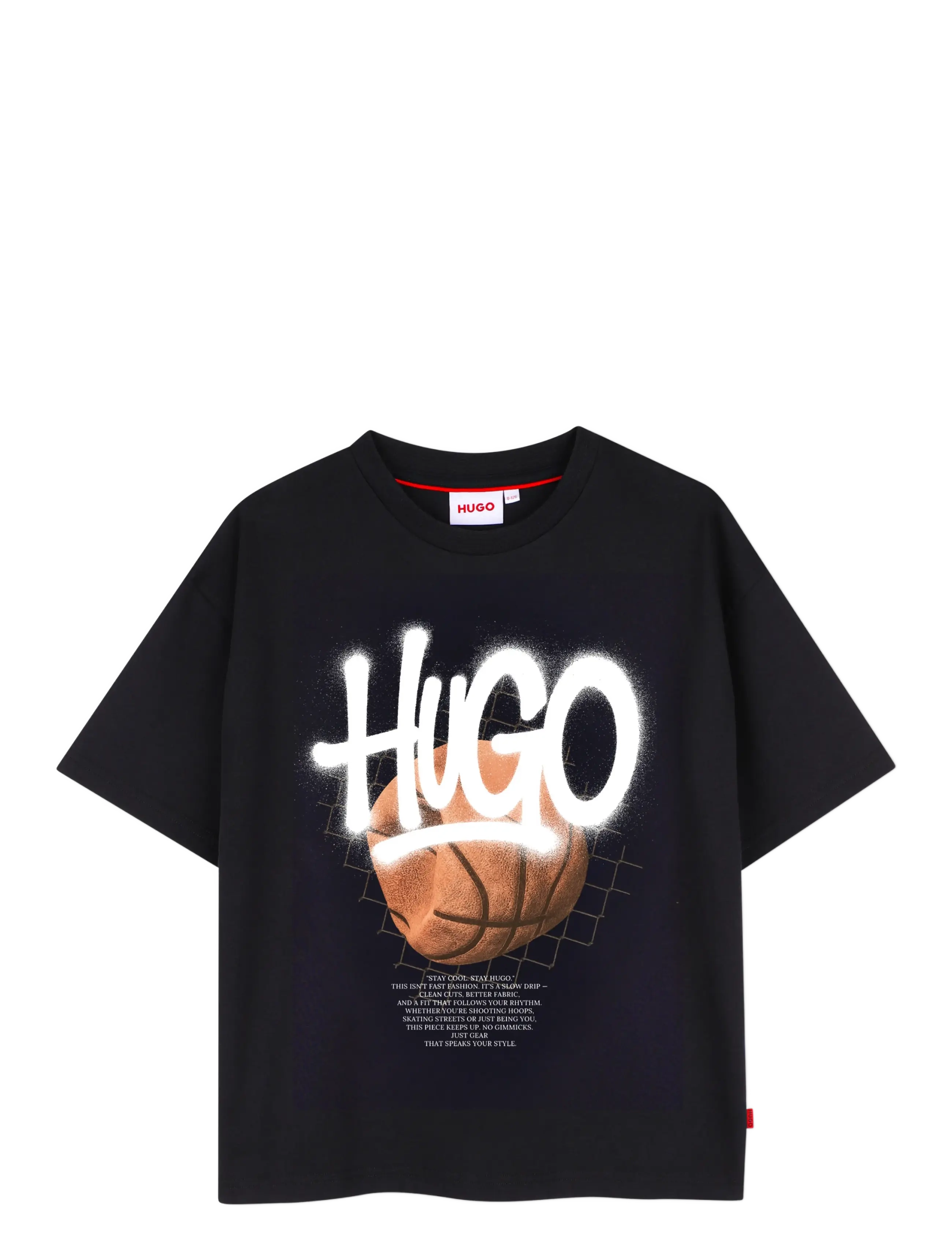 Hugo Kids SHORT SLEEVES TEE-SHIRT - Neuheiten - BLACK / black