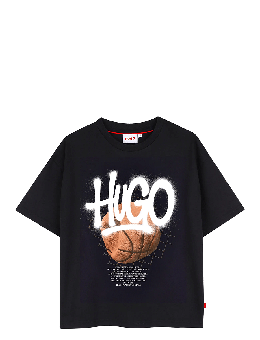 Hugo Kids - SHORT SLEEVES TEE-SHIRT - kurzärmelige - black - 1