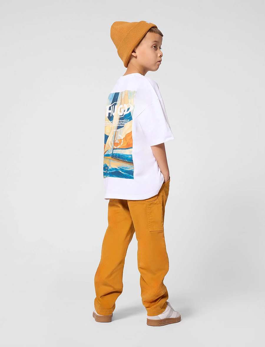Hugo Kids - SHORT SLEEVES TEE-SHIRT - kurzärmelige - white - 0