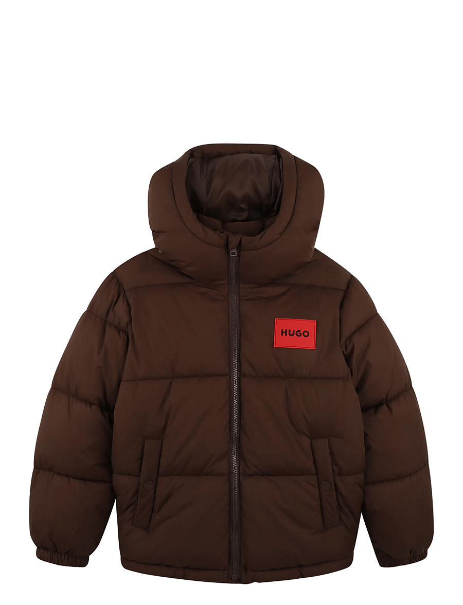 Hugo Kids - PUFFER JACKET - winterjacke - chicory coffee - 0