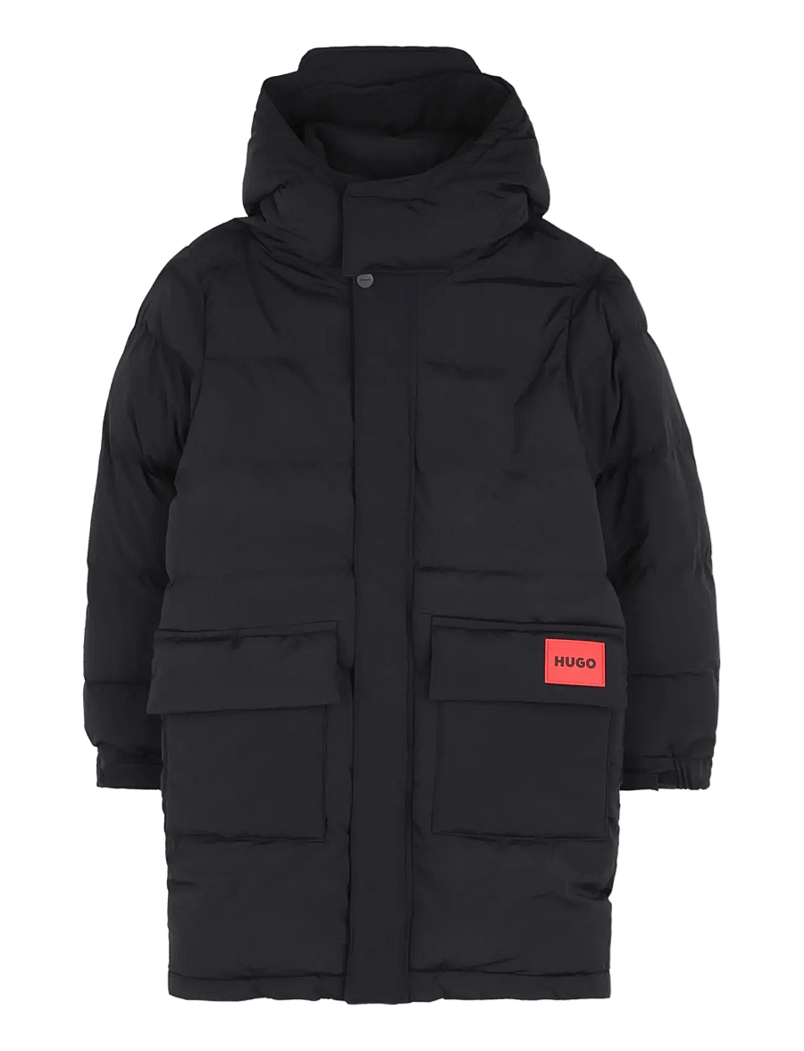 Hugo Kids - PUFFER JACKET - daunen- und steppjacken - black - 1